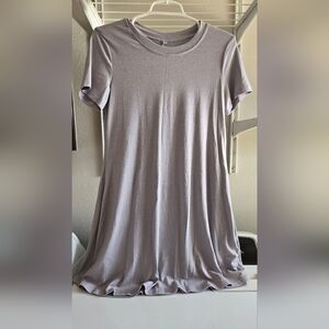 Women's Gray Short Sleeve Dress
